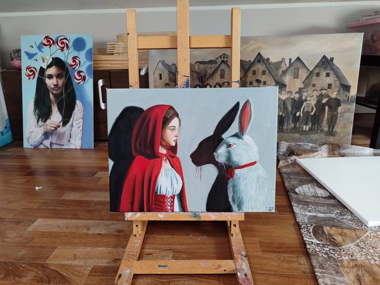 Original Figurative People Painting by Laura Muolo
