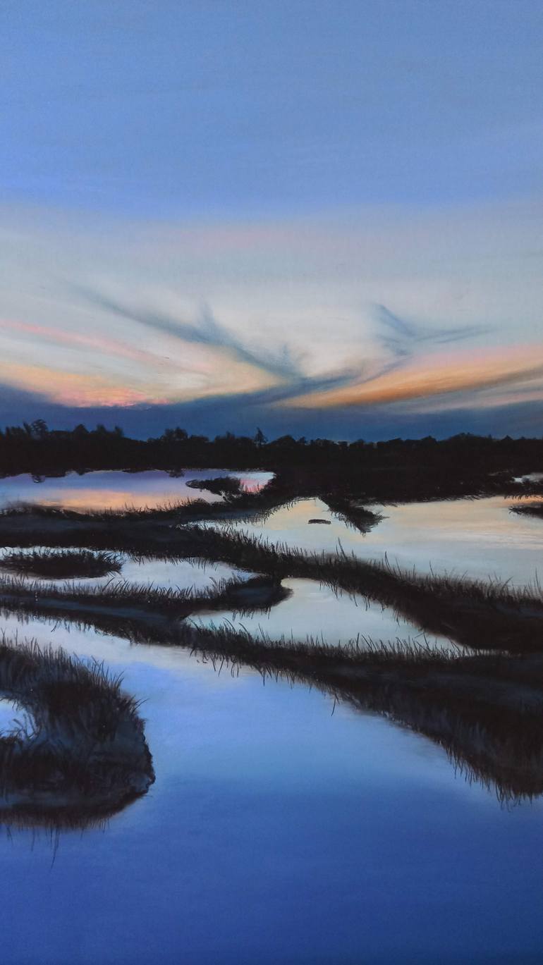 Original Photorealism Landscape Drawing by Laura Muolo
