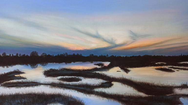Original Photorealism Landscape Drawing by Laura Muolo