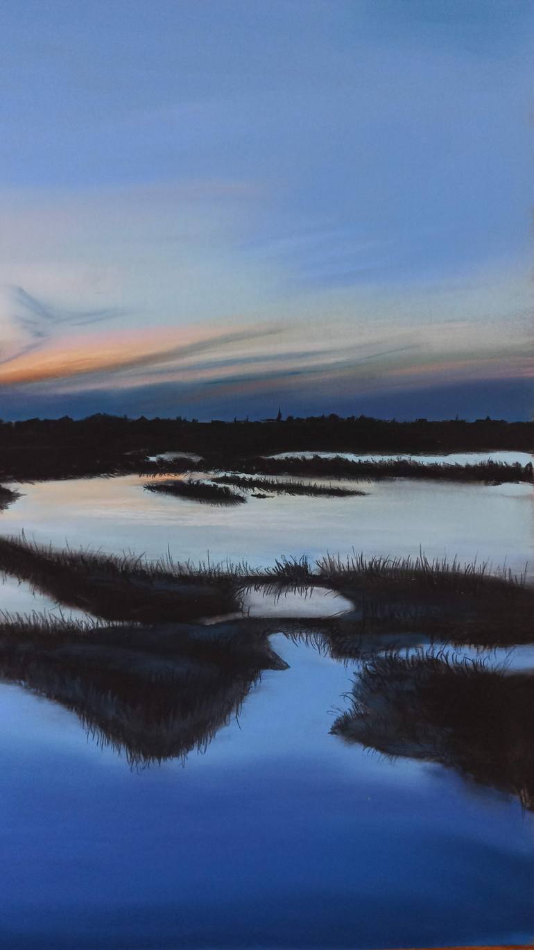 Original Photorealism Landscape Drawing by Laura Muolo