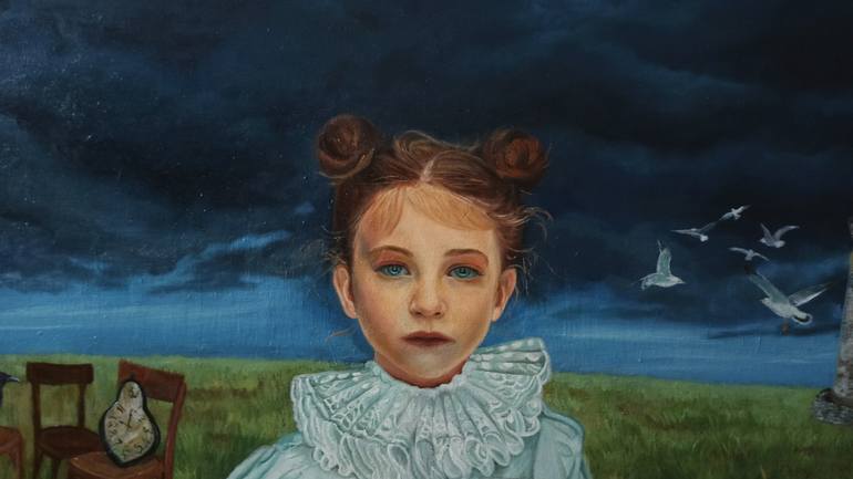 Original Conceptual People Painting by Laura Muolo