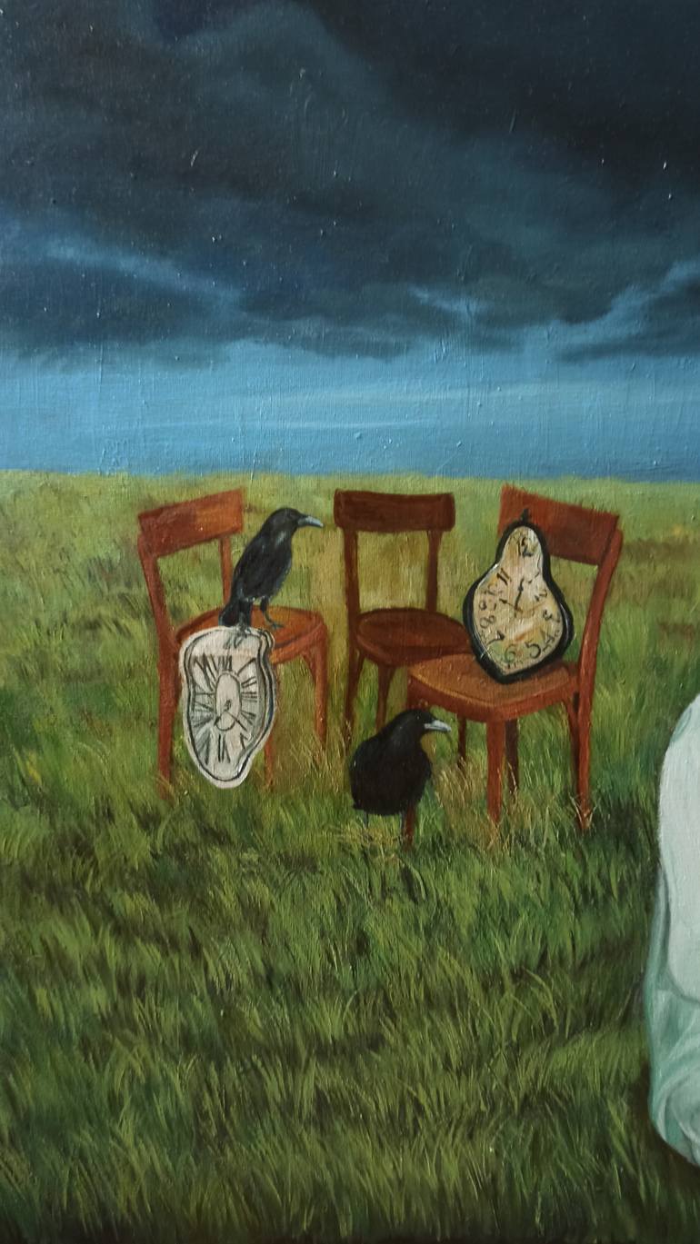 Original Conceptual People Painting by Laura Muolo