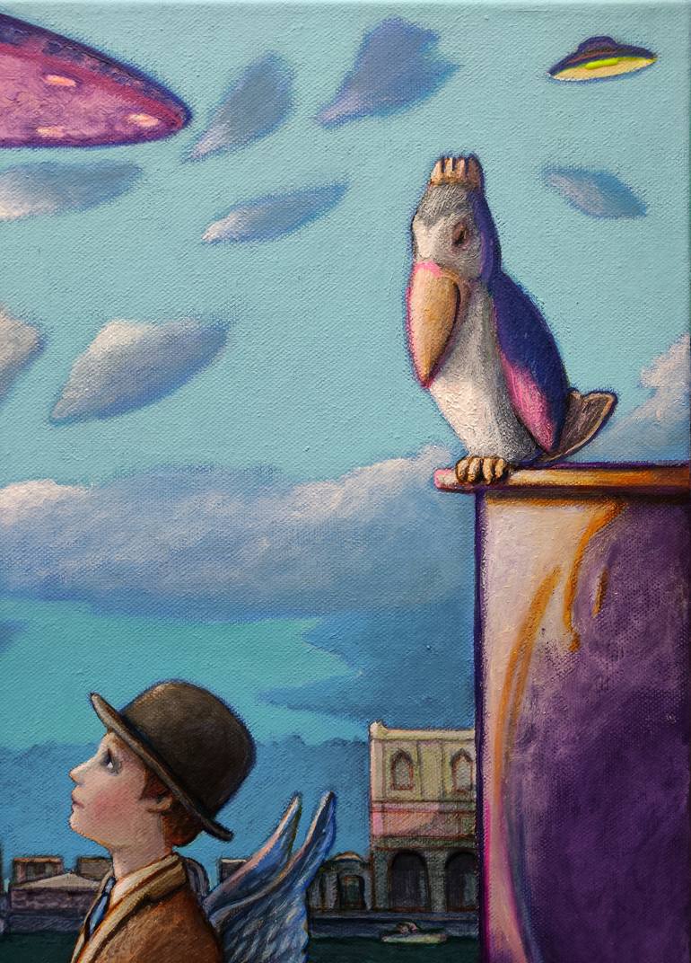 Original Figurative Fantasy Painting by Carlo Salomoni