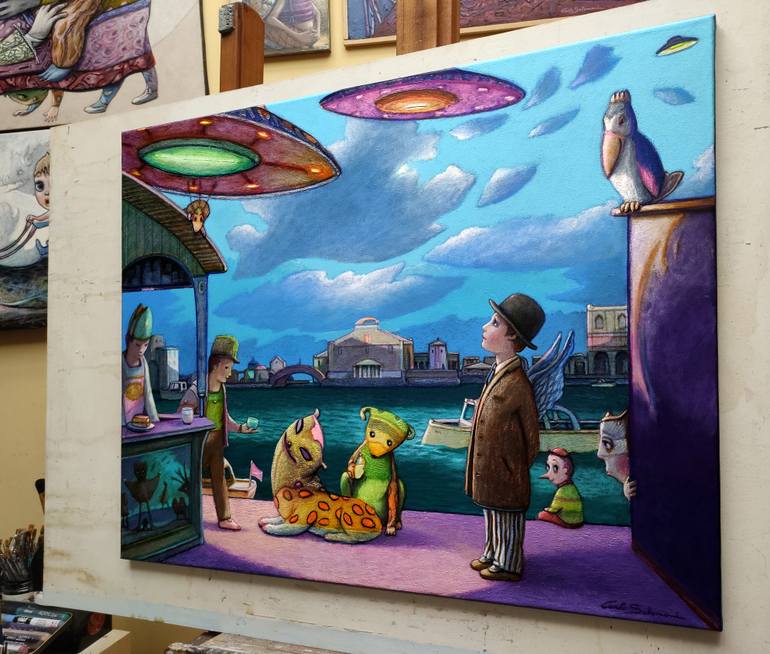 Original Figurative Fantasy Painting by Carlo Salomoni