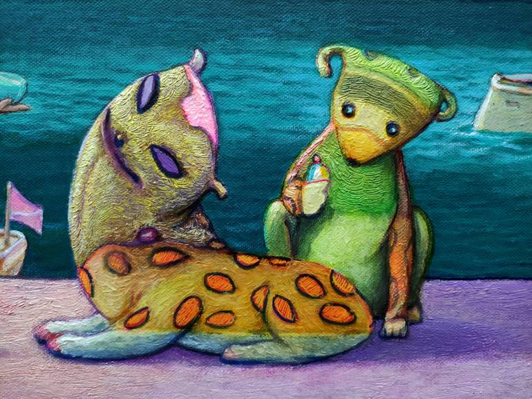 Original Figurative Fantasy Painting by Carlo Salomoni