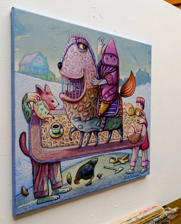 Original Figurative Fantasy Painting by Carlo Salomoni