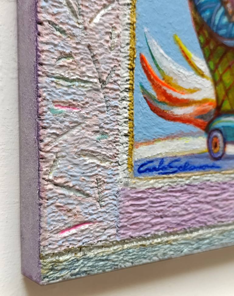 Original Surrealism Fantasy Painting by Carlo Salomoni