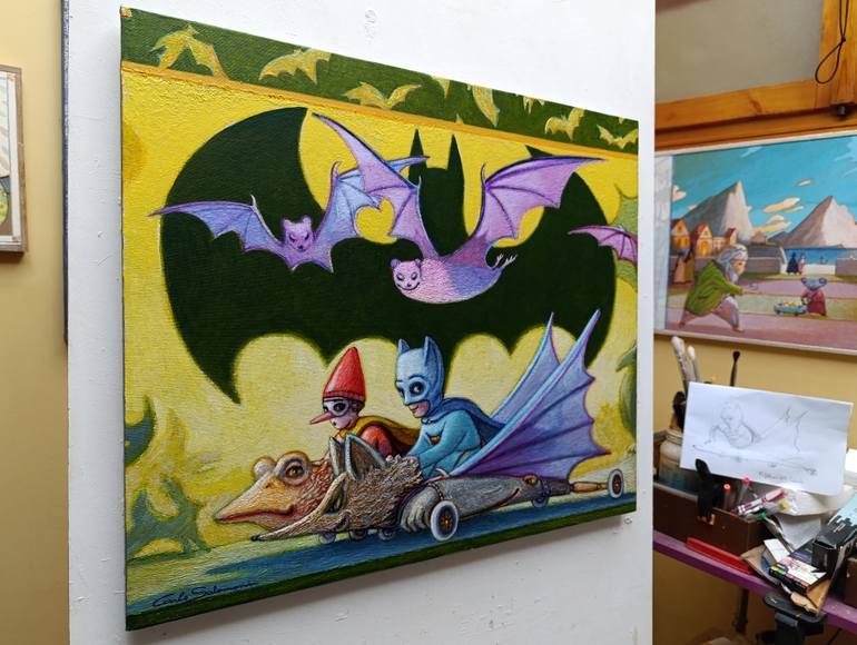 Original Figurative Fantasy Painting by Carlo Salomoni