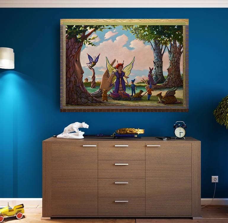 Original Figurative Fantasy Painting by Carlo Salomoni