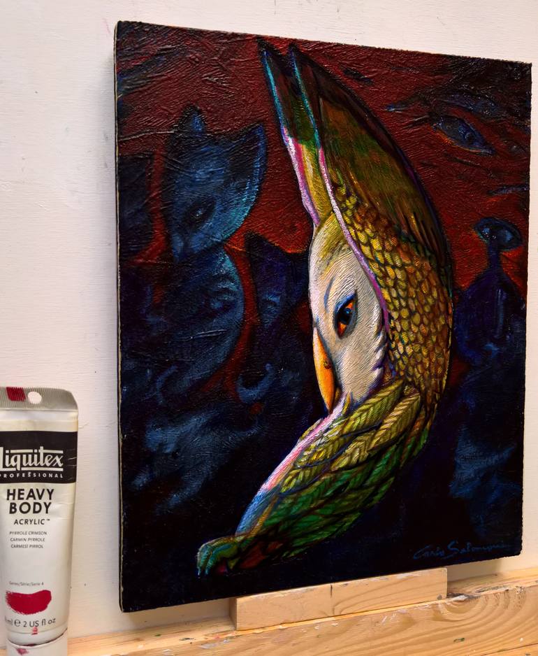 Original Figurative Fantasy Painting by Carlo Salomoni