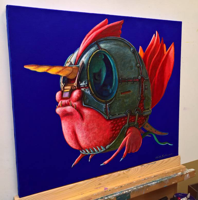 Original Figurative Animal Painting by Carlo Salomoni
