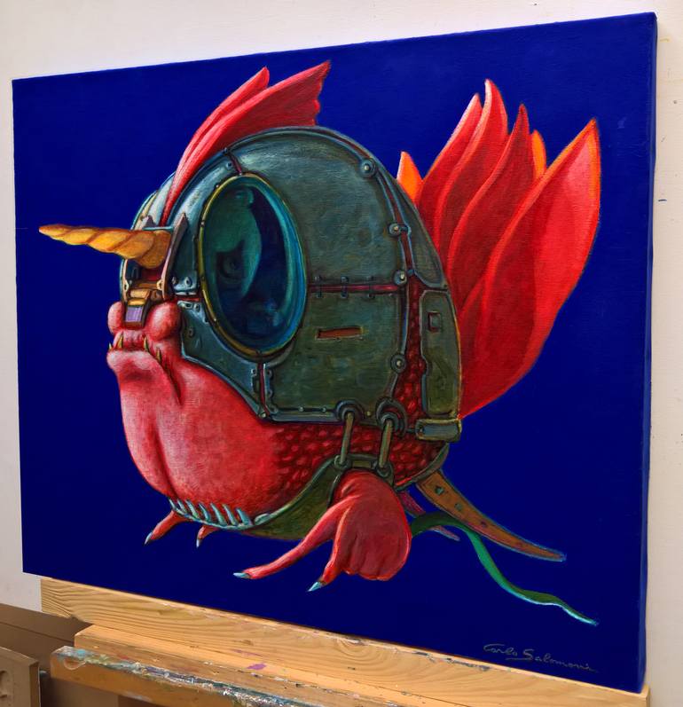 Original Figurative Animal Painting by Carlo Salomoni