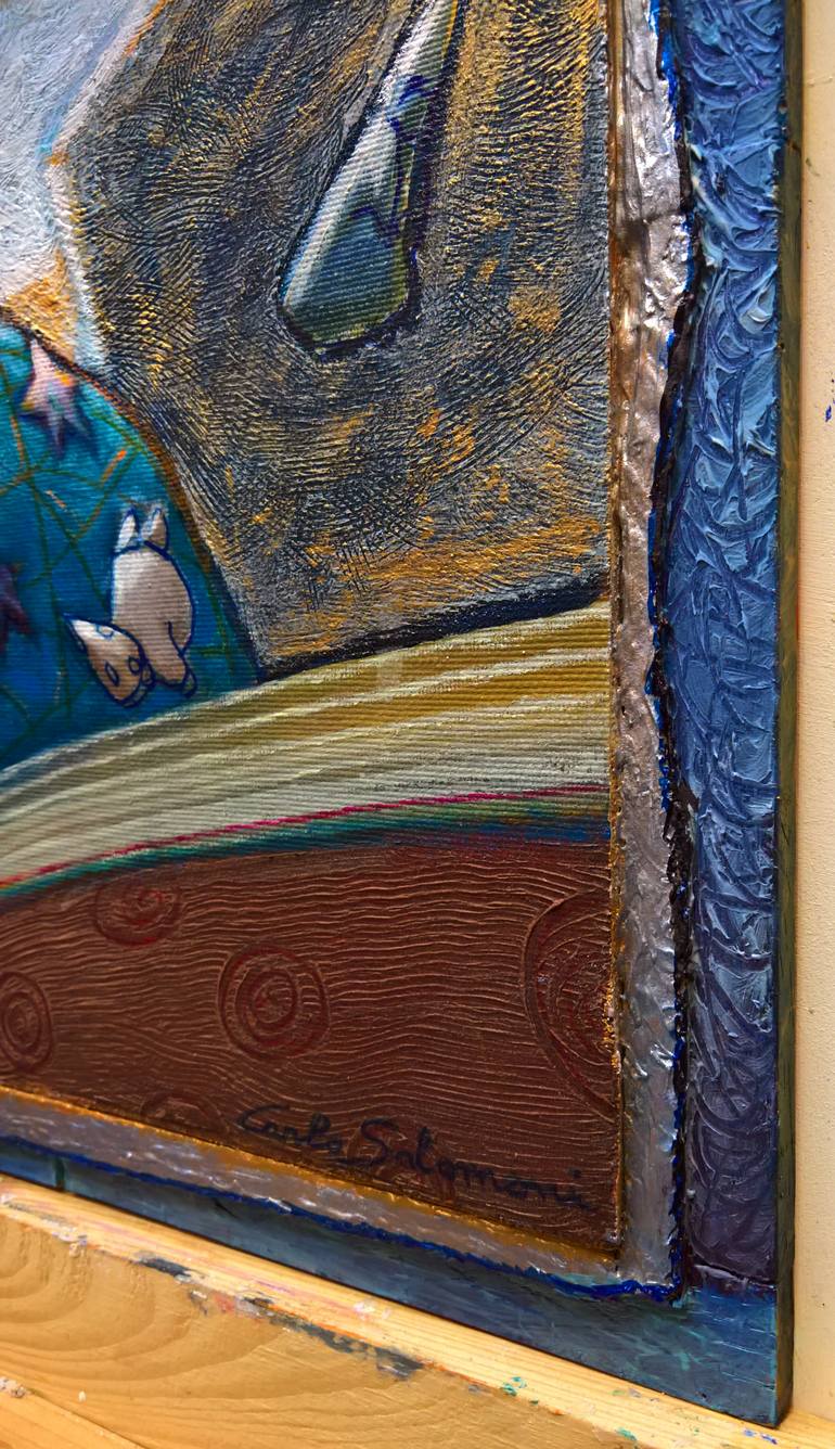 Original Figurative People Painting by Carlo Salomoni