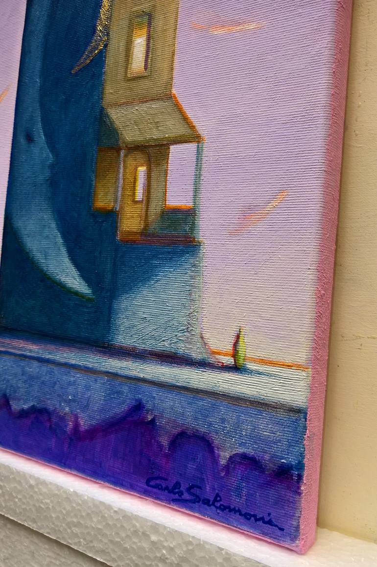 Original Figurative Architecture Painting by Carlo Salomoni