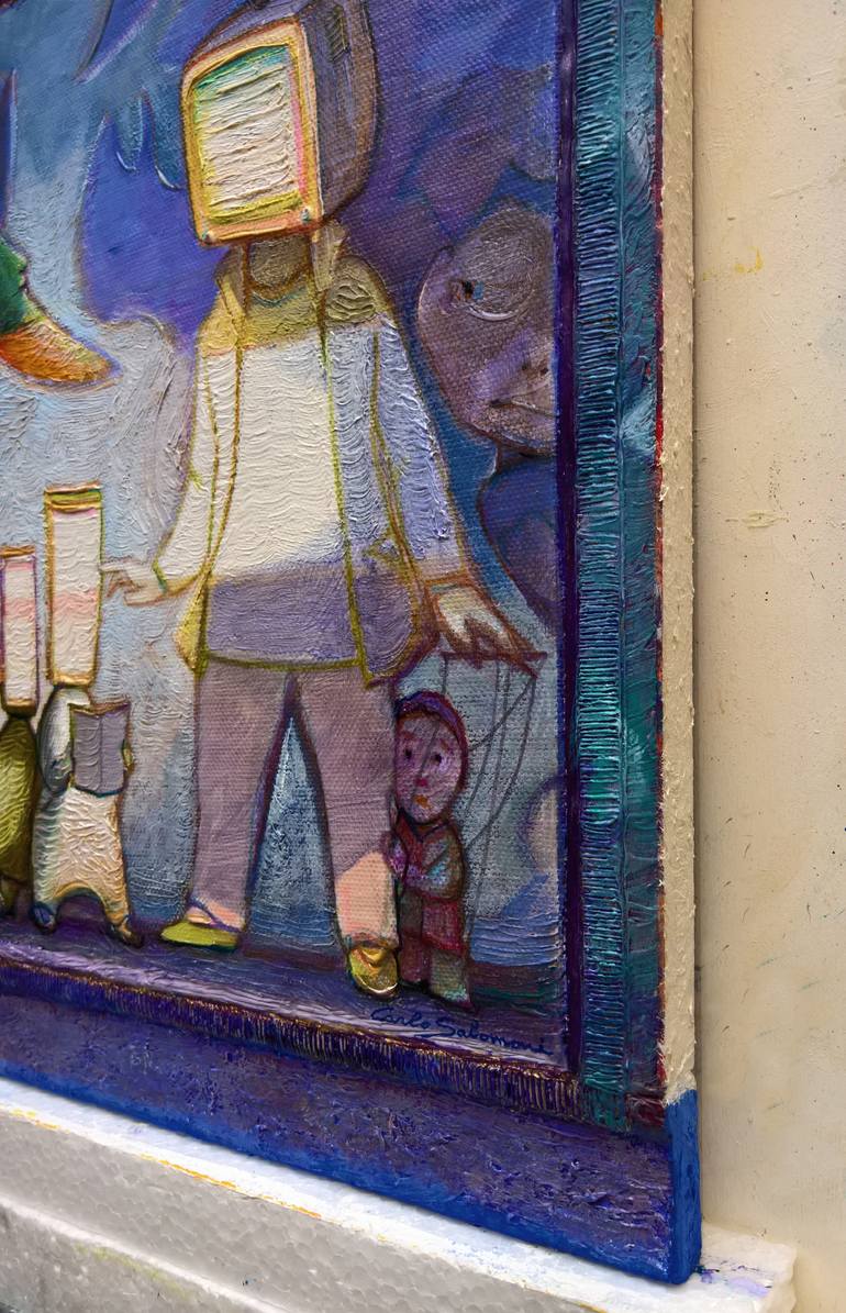 Original Figurative Fantasy Painting by Carlo Salomoni