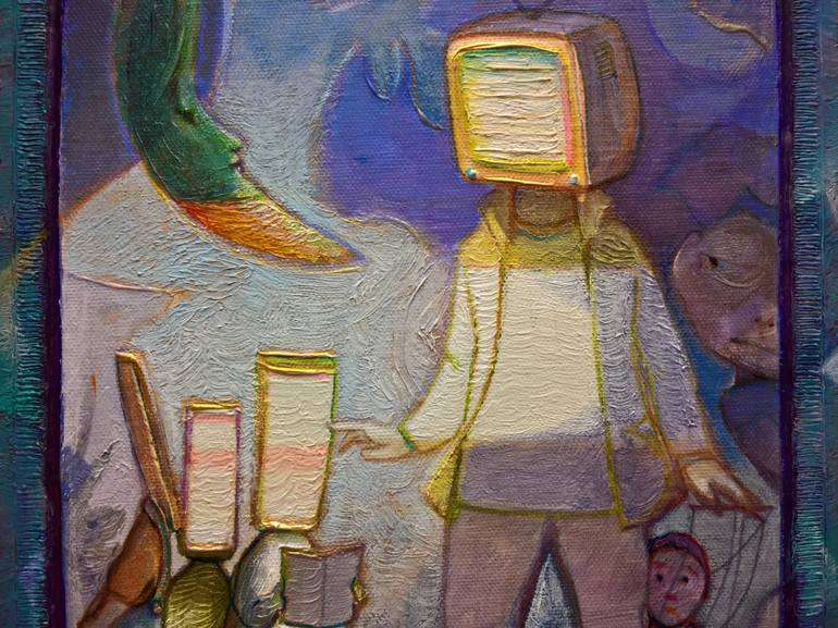 Original Figurative Fantasy Painting by Carlo Salomoni