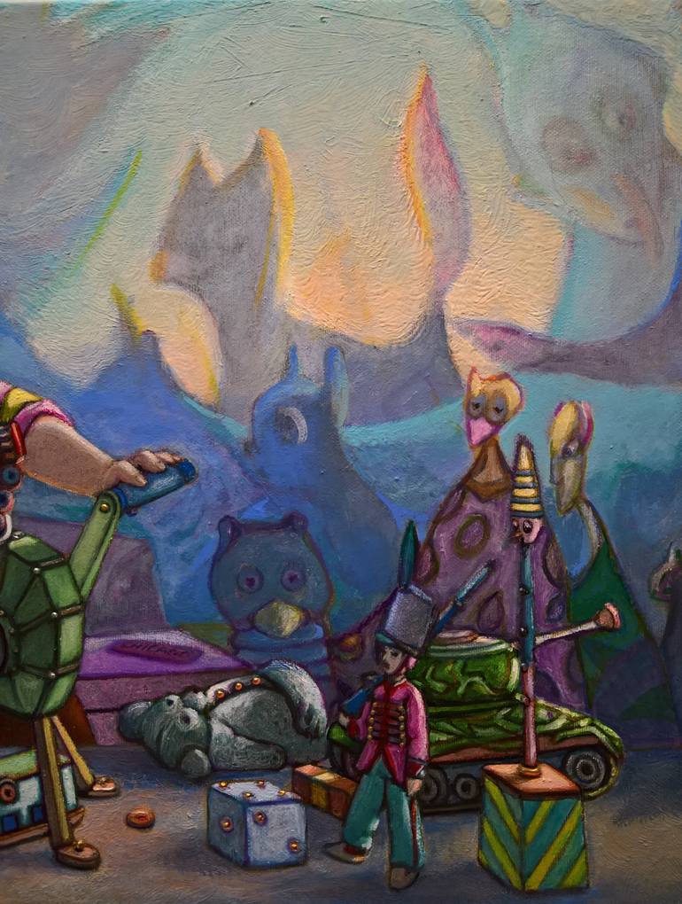 Original Figurative Fantasy Painting by Carlo Salomoni