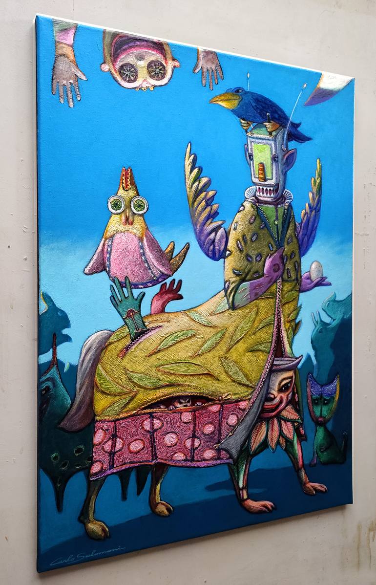 Original Figurative Fantasy Painting by Carlo Salomoni