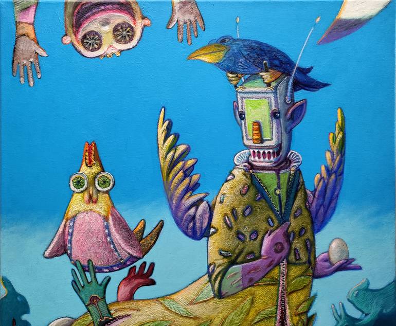 Original Figurative Fantasy Painting by Carlo Salomoni