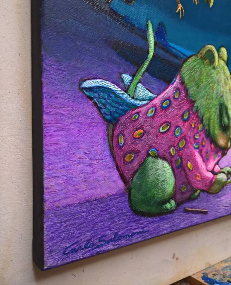 Original Figurative Fantasy Painting by Carlo Salomoni