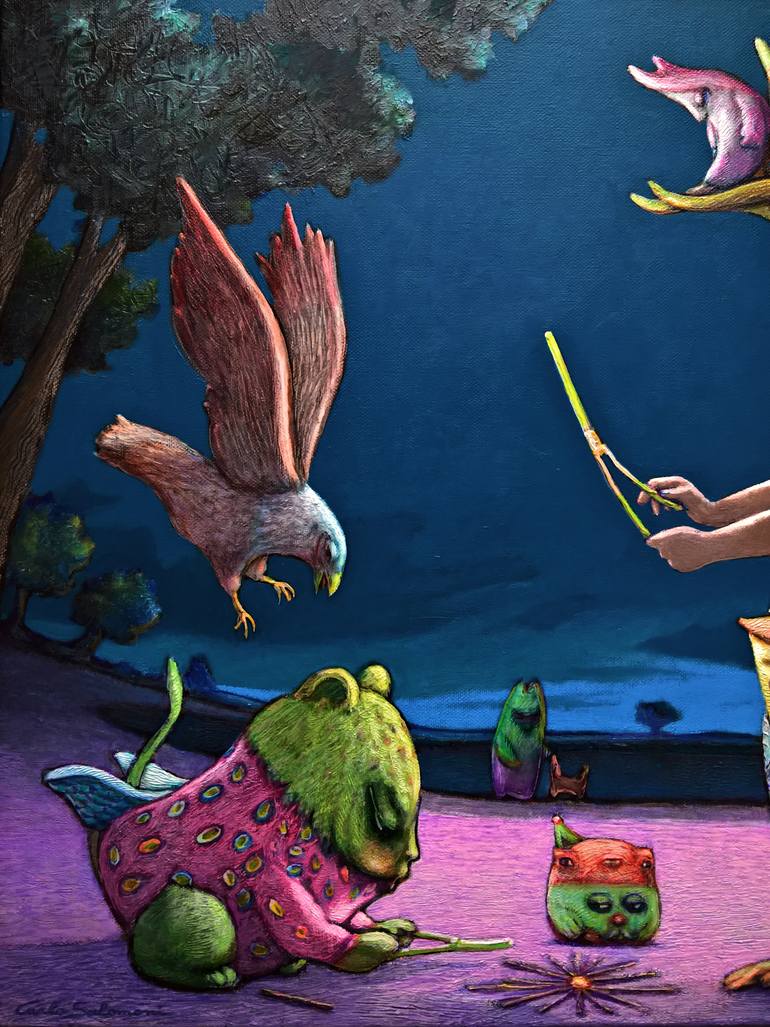 Original Figurative Fantasy Painting by Carlo Salomoni