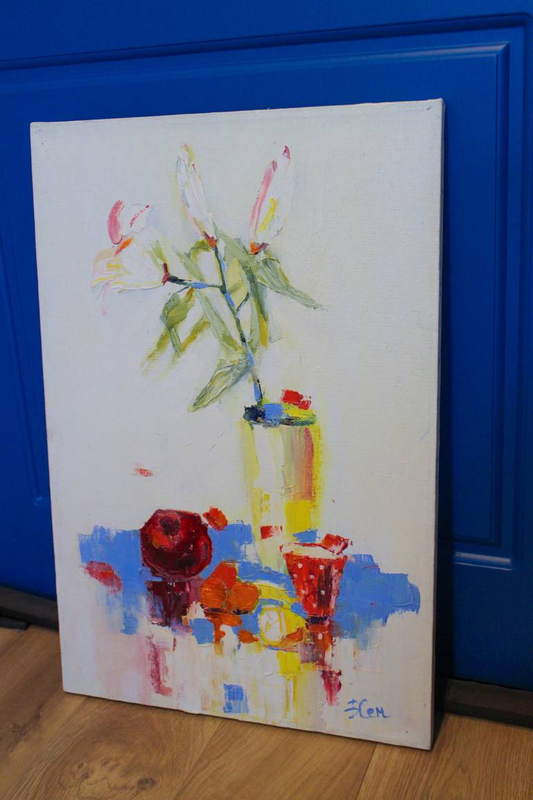 Original Expressionism Still Life Painting by Viktoria Sukhanova