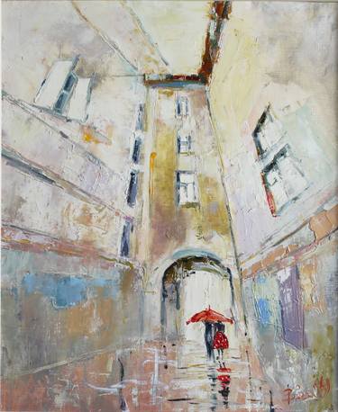 Print of Abstract Expressionism Architecture Paintings by Viktoria Sukhanova