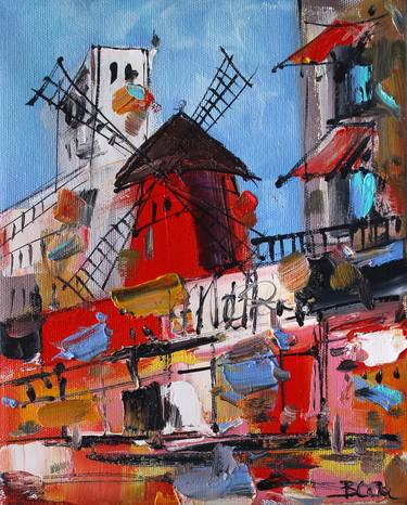 Print of Abstract Expressionism Cities Paintings by Viktoria Sukhanova