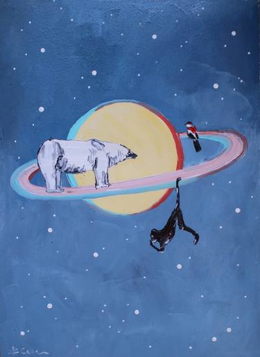 Print of Surrealism Animal Paintings by Viktoria Sukhanova