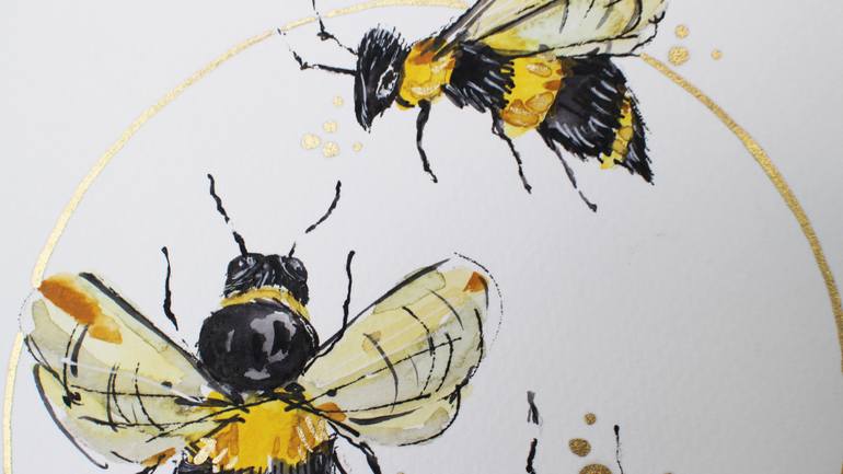 Original Conceptual Botanic Painting by Viktoria Sukhanova