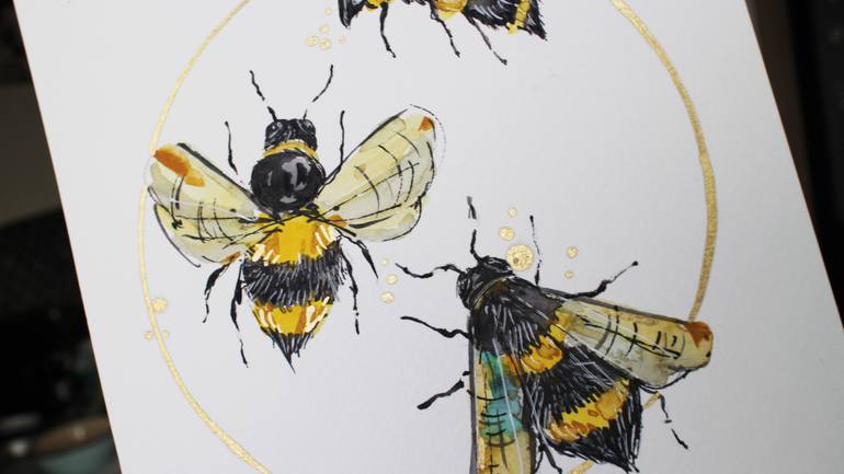 Original Conceptual Botanic Painting by Viktoria Sukhanova