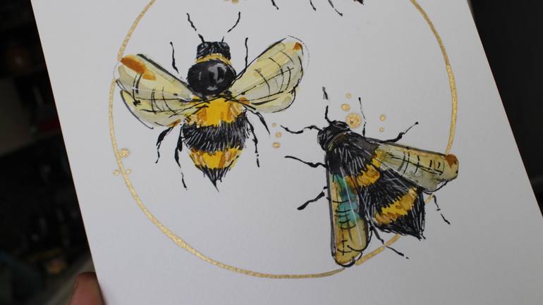 Original Conceptual Botanic Painting by Viktoria Sukhanova