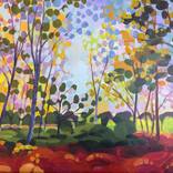 Burst of Light Through Trees by Hannah Bruce