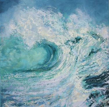Print of Seascape Paintings by Hannah Bruce
