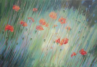 Original Fine Art Garden Paintings by Hannah Bruce