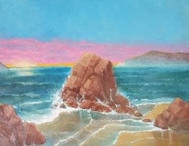 Print of Seascape Paintings by R Jenkins