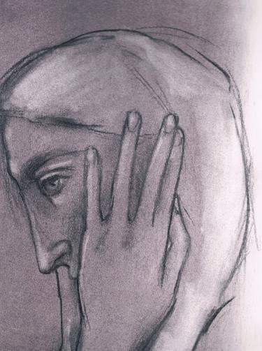 Original Expressionism Portrait Drawings by Mirthe Sleper