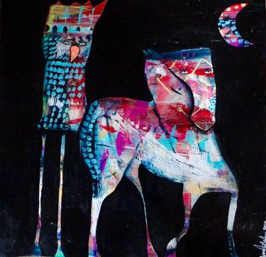 Print of Abstract Animal Paintings by Jenn Ashton