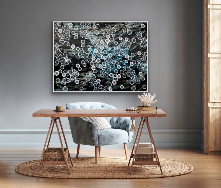 Original Abstract Seascape Painting by Jacquelyn Stephens