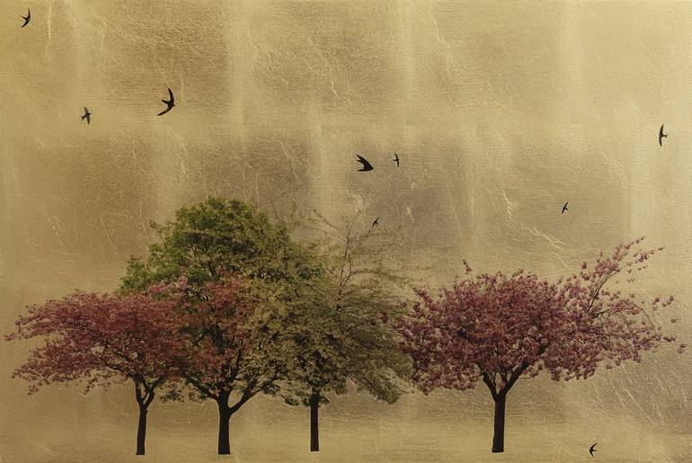 Original Contemporary Botanic Mixed Media by Robert Pereira Hind