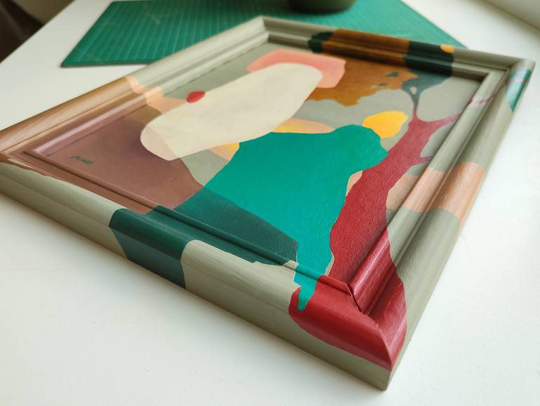 Original Abstract Expressionism Abstract Painting by Elina Plume