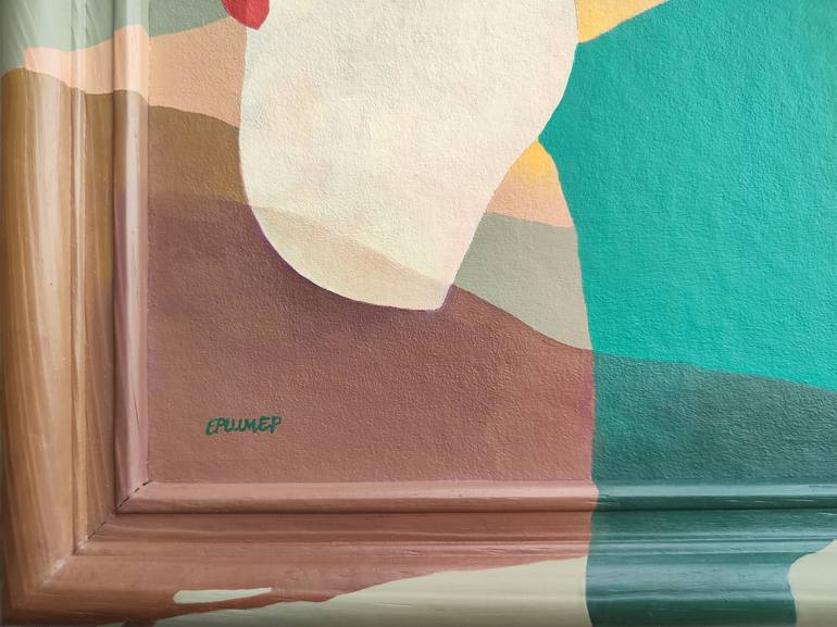 Original Abstract Expressionism Abstract Painting by Elina Plume