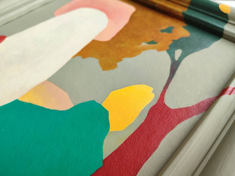 Original Abstract Expressionism Abstract Painting by Elina Plume