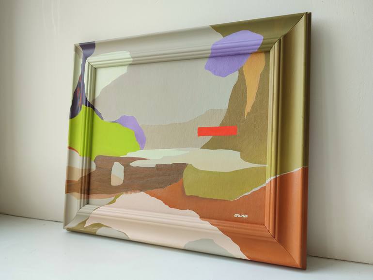 Original Abstract Expressionism Abstract Painting by Elina Plume