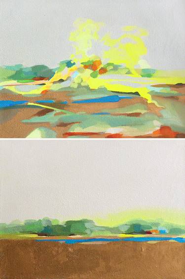 Original Abstract Landscape Paintings by Elina Plume
