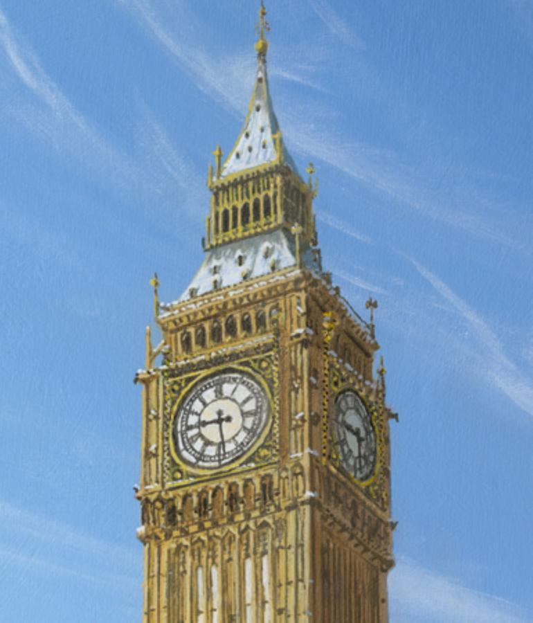 Original Figurative Architecture Painting by Richard Harpum