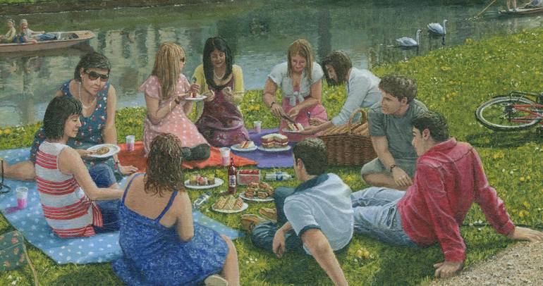 Original Figurative Landscape Painting by Richard Harpum