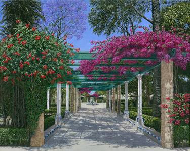 Original Fine Art Garden Paintings by Richard Harpum