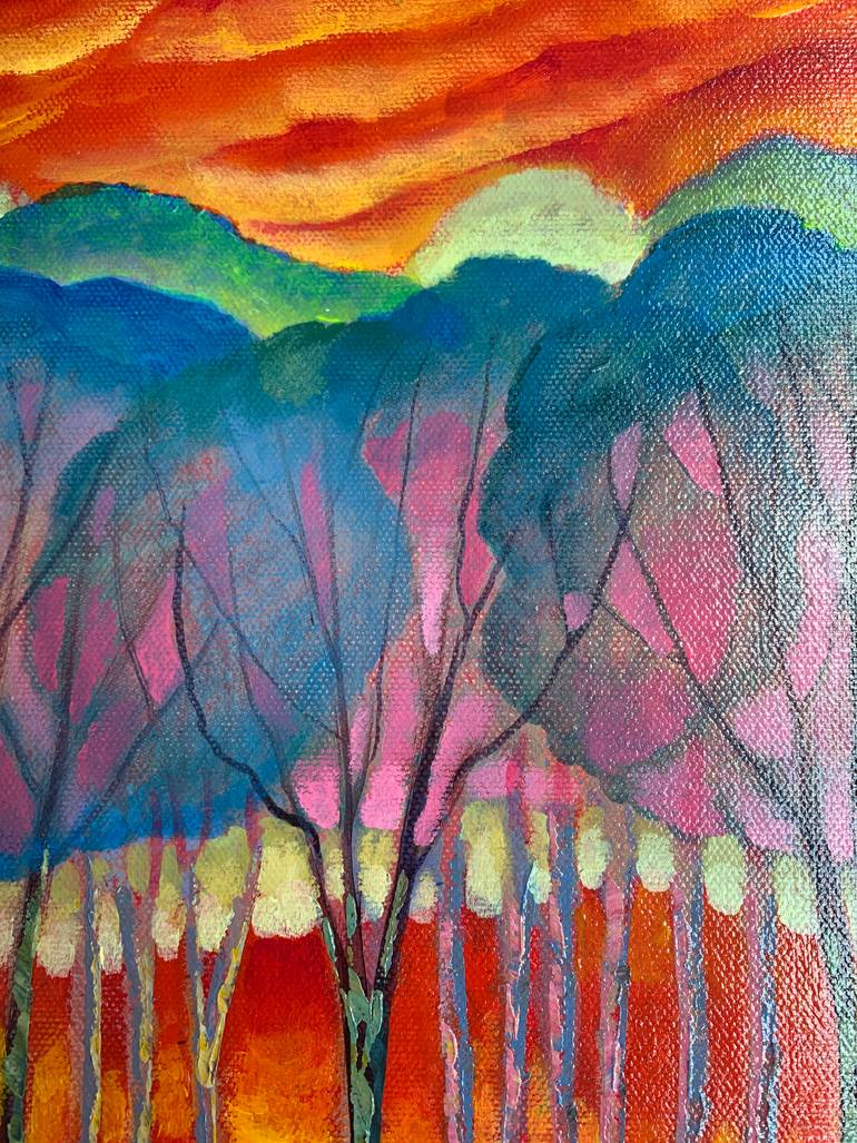 Original Abstract Expressionism Landscape Painting by Ford Smith