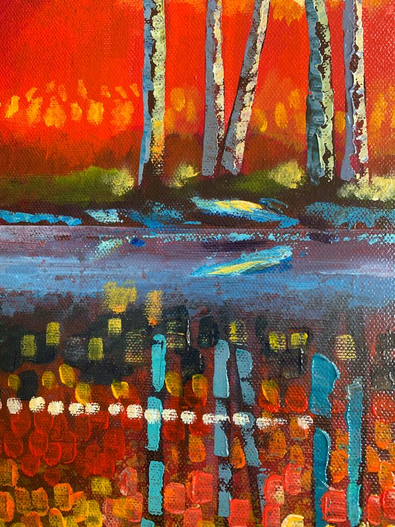 Original Abstract Expressionism Landscape Painting by Ford Smith